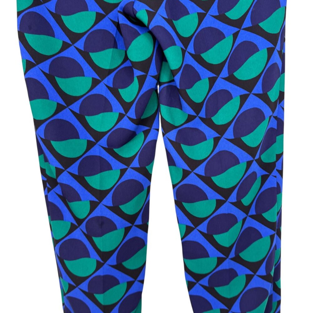 Marc Jacobs Blue and Teal patterned dress pants Size 8 - Picture 13 of 15